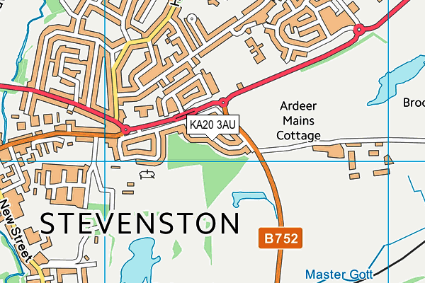 KA20 3AU map - OS VectorMap District (Ordnance Survey) KA20 3AU map - OS VectorMap District (Ordnance Survey)