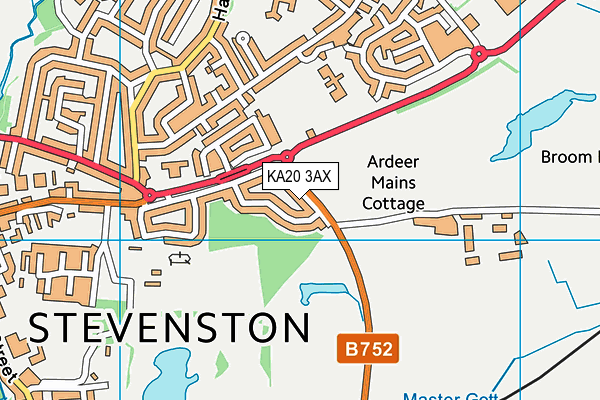 KA20 3AX map - OS VectorMap District (Ordnance Survey) KA20 3AX map - OS VectorMap District (Ordnance Survey)