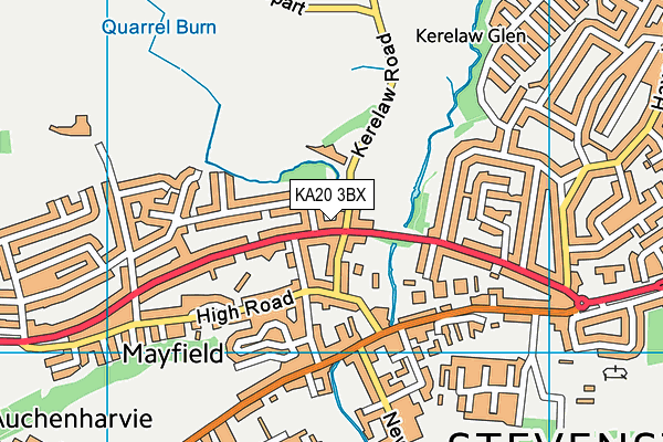 KA20 3BX map - OS VectorMap District (Ordnance Survey) KA20 3BX map - OS VectorMap District (Ordnance Survey)