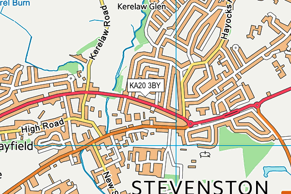KA20 3BY map - OS VectorMap District (Ordnance Survey) KA20 3BY map - OS VectorMap District (Ordnance Survey)