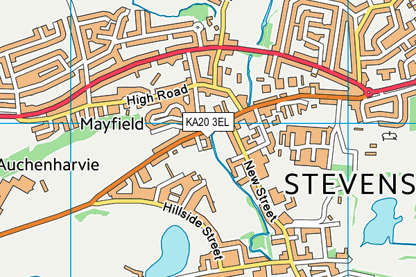 KA20 3EL map - OS VectorMap District (Ordnance Survey)