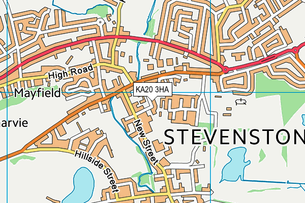 KA20 3HA map - OS VectorMap District (Ordnance Survey) KA20 3HA map - OS VectorMap District (Ordnance Survey)