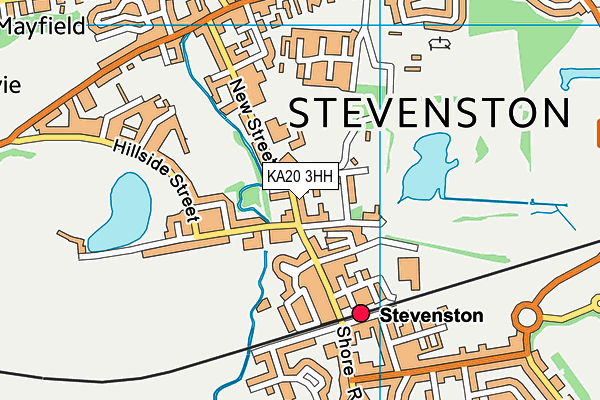 KA20 3HH map - OS VectorMap District (Ordnance Survey) KA20 3HH map - OS VectorMap District (Ordnance Survey)