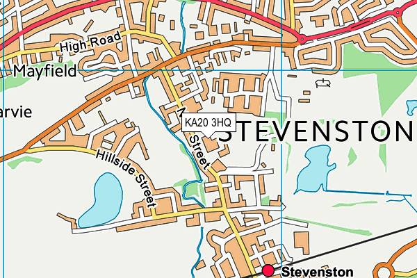 KA20 3HQ map - OS VectorMap District (Ordnance Survey) KA20 3HQ map - OS VectorMap District (Ordnance Survey)