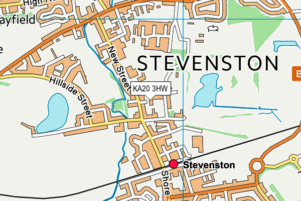KA20 3HW map - OS VectorMap District (Ordnance Survey) KA20 3HW map - OS VectorMap District (Ordnance Survey)