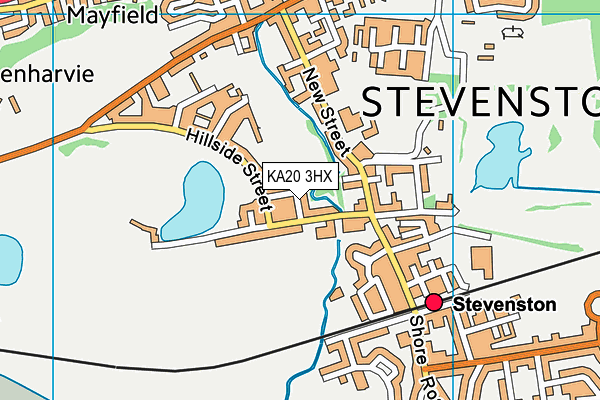 KA20 3HX map - OS VectorMap District (Ordnance Survey) KA20 3HX map - OS VectorMap District (Ordnance Survey)
