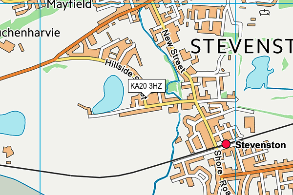 KA20 3HZ map - OS VectorMap District (Ordnance Survey) KA20 3HZ map - OS VectorMap District (Ordnance Survey)