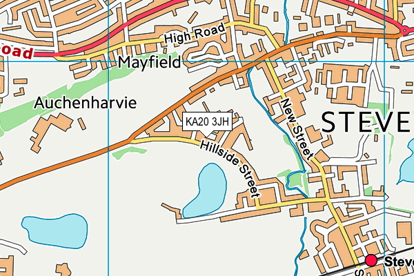 KA20 3JH map - OS VectorMap District (Ordnance Survey)