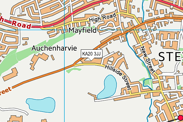 KA20 3JJ map - OS VectorMap District (Ordnance Survey) KA20 3JJ map - OS VectorMap District (Ordnance Survey)