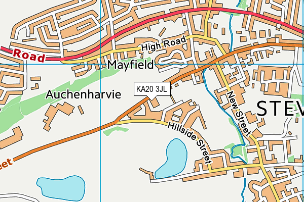 KA20 3JL map - OS VectorMap District (Ordnance Survey) KA20 3JL map - OS VectorMap District (Ordnance Survey)