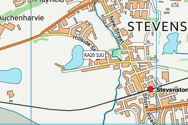 KA20 3JU map - OS VectorMap District (Ordnance Survey) KA20 3JU map - OS VectorMap District (Ordnance Survey)