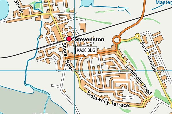 KA20 3LG map - OS VectorMap District (Ordnance Survey) KA20 3LG map - OS VectorMap District (Ordnance Survey)