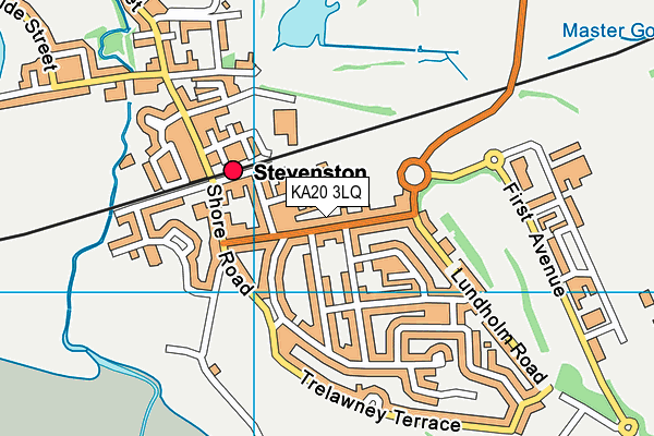 KA20 3LQ map - OS VectorMap District (Ordnance Survey) KA20 3LQ map - OS VectorMap District (Ordnance Survey)