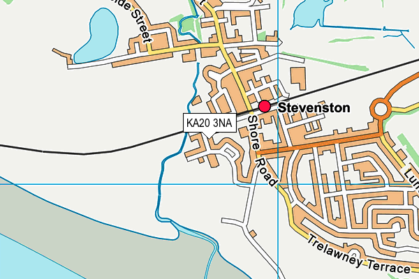 KA20 3NA map - OS VectorMap District (Ordnance Survey) KA20 3NA map - OS VectorMap District (Ordnance Survey)