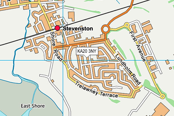 KA20 3NY map - OS VectorMap District (Ordnance Survey) KA20 3NY map - OS VectorMap District (Ordnance Survey)