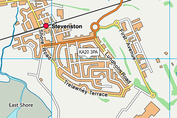 KA20 3PA map - OS VectorMap District (Ordnance Survey) KA20 3PA map - OS VectorMap District (Ordnance Survey)