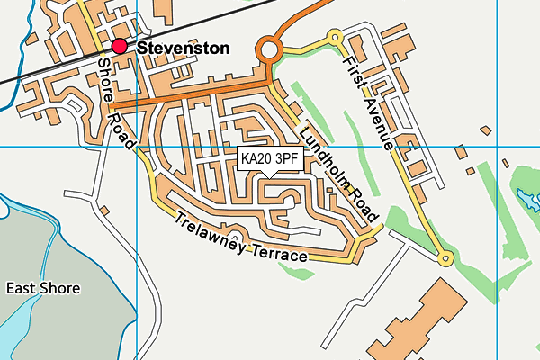 KA20 3PF map - OS VectorMap District (Ordnance Survey) KA20 3PF map - OS VectorMap District (Ordnance Survey)
