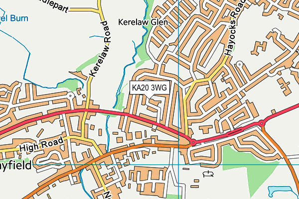 KA20 3WG map - OS VectorMap District (Ordnance Survey) KA20 3WG map - OS VectorMap District (Ordnance Survey)