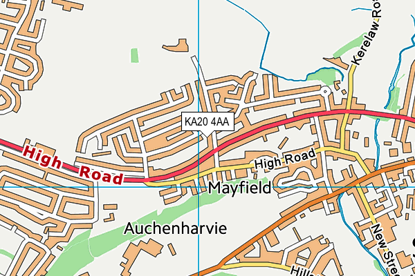 KA20 4AA map - OS VectorMap District (Ordnance Survey) KA20 4AA map - OS VectorMap District (Ordnance Survey)