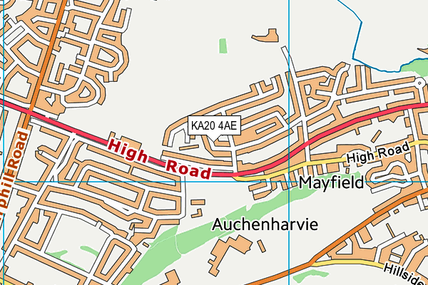 KA20 4AE map - OS VectorMap District (Ordnance Survey) KA20 4AE map - OS VectorMap District (Ordnance Survey)