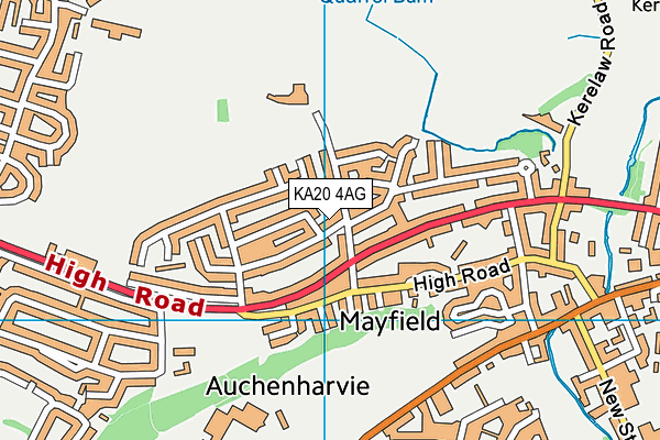 KA20 4AG map - OS VectorMap District (Ordnance Survey) KA20 4AG map - OS VectorMap District (Ordnance Survey)