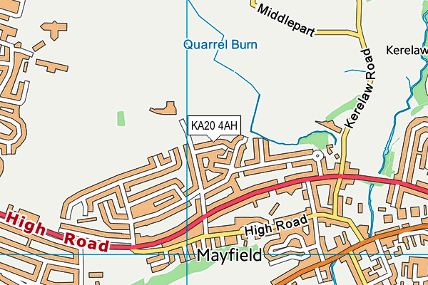 KA20 4AH map - OS VectorMap District (Ordnance Survey)