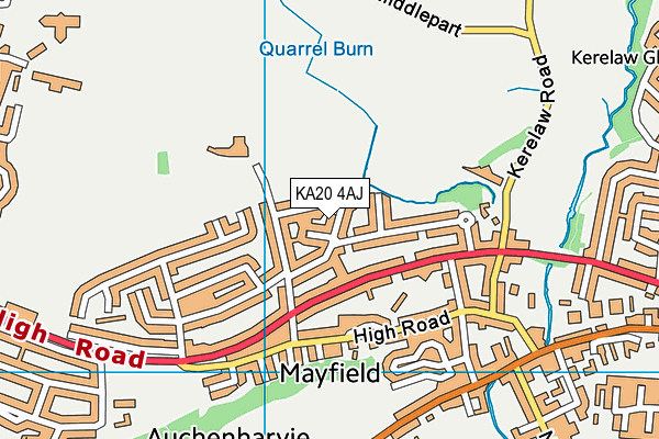 KA20 4AJ map - OS VectorMap District (Ordnance Survey)