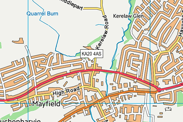 KA20 4AS map - OS VectorMap District (Ordnance Survey) KA20 4AS map - OS VectorMap District (Ordnance Survey)