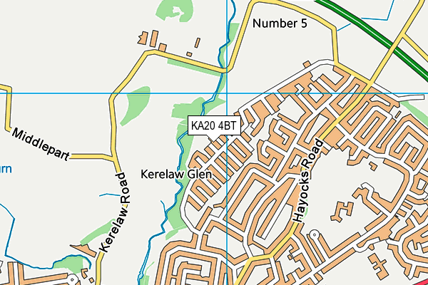 KA20 4BT map - OS VectorMap District (Ordnance Survey) KA20 4BT map - OS VectorMap District (Ordnance Survey)