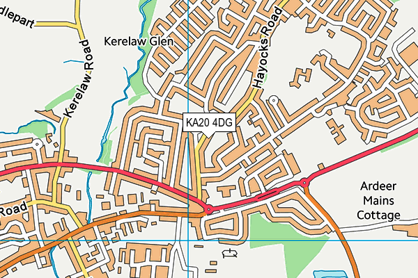 KA20 4DG map - OS VectorMap District (Ordnance Survey) KA20 4DG map - OS VectorMap District (Ordnance Survey)