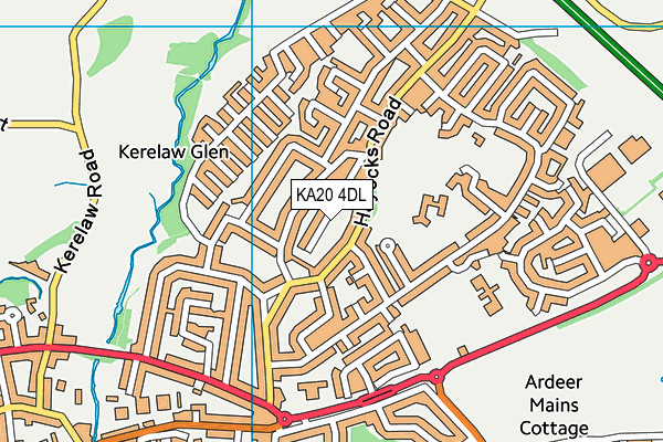 KA20 4DL map - OS VectorMap District (Ordnance Survey) KA20 4DL map - OS VectorMap District (Ordnance Survey)