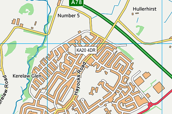 KA20 4DR map - OS VectorMap District (Ordnance Survey) KA20 4DR map - OS VectorMap District (Ordnance Survey)