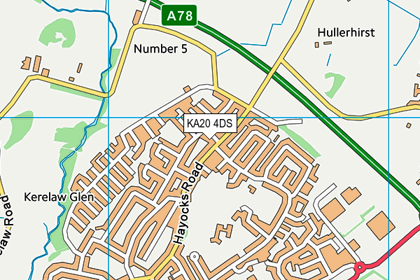 KA20 4DS map - OS VectorMap District (Ordnance Survey) KA20 4DS map - OS VectorMap District (Ordnance Survey)