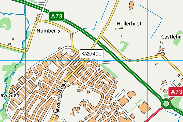 KA20 4DU map - OS VectorMap District (Ordnance Survey) KA20 4DU map - OS VectorMap District (Ordnance Survey)