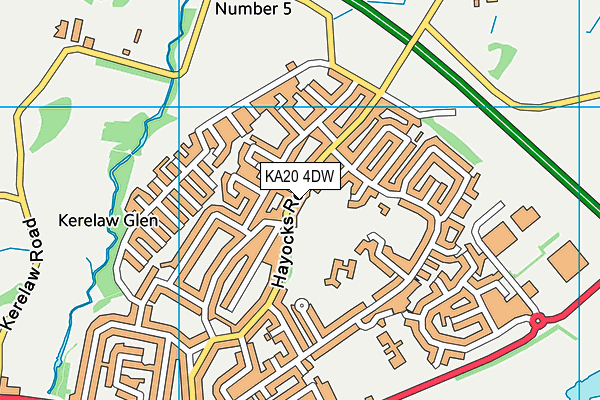KA20 4DW map - OS VectorMap District (Ordnance Survey) KA20 4DW map - OS VectorMap District (Ordnance Survey)