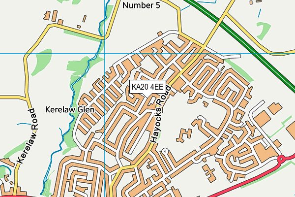 KA20 4EE map - OS VectorMap District (Ordnance Survey) KA20 4EE map - OS VectorMap District (Ordnance Survey)