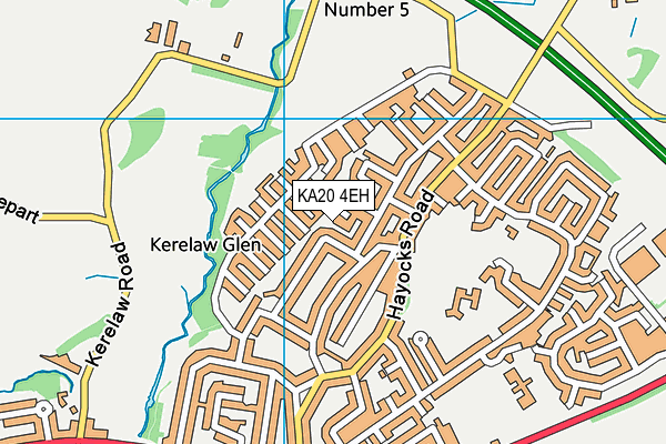 KA20 4EH map - OS VectorMap District (Ordnance Survey)