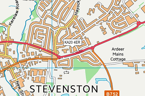 KA20 4ER map - OS VectorMap District (Ordnance Survey) KA20 4ER map - OS VectorMap District (Ordnance Survey)