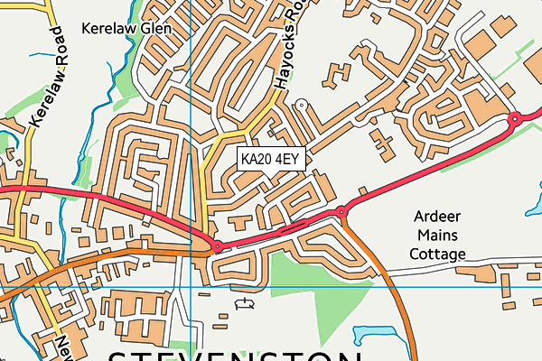KA20 4EY map - OS VectorMap District (Ordnance Survey) KA20 4EY map - OS VectorMap District (Ordnance Survey)