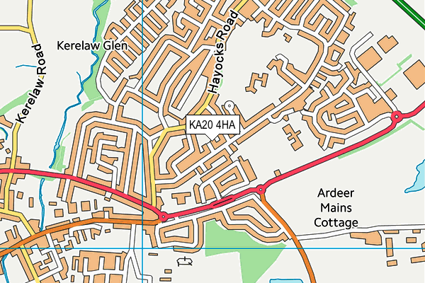KA20 4HA map - OS VectorMap District (Ordnance Survey) KA20 4HA map - OS VectorMap District (Ordnance Survey)
