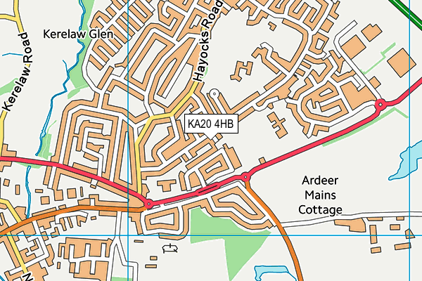KA20 4HB map - OS VectorMap District (Ordnance Survey) KA20 4HB map - OS VectorMap District (Ordnance Survey)