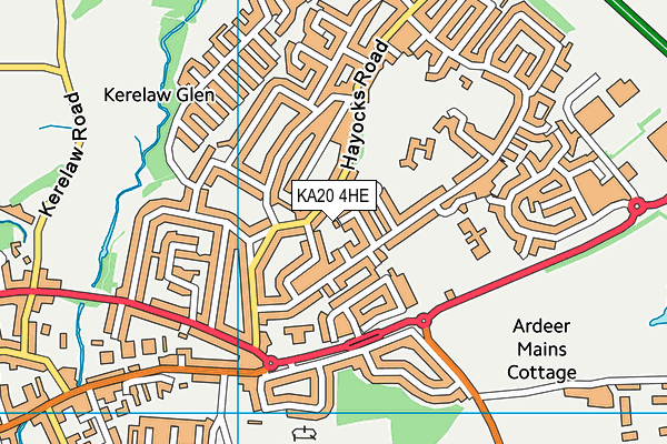 KA20 4HE map - OS VectorMap District (Ordnance Survey) KA20 4HE map - OS VectorMap District (Ordnance Survey)