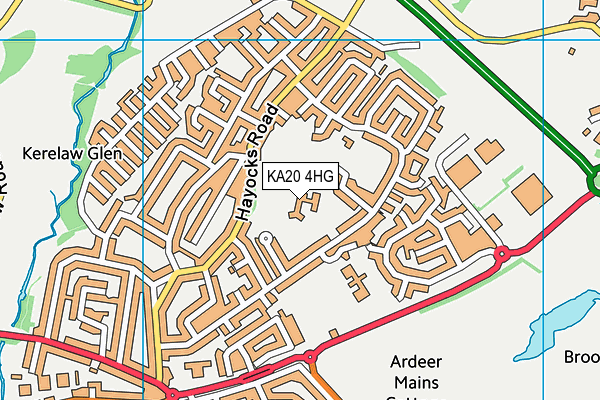 KA20 4HG map - OS VectorMap District (Ordnance Survey) KA20 4HG map - OS VectorMap District (Ordnance Survey)