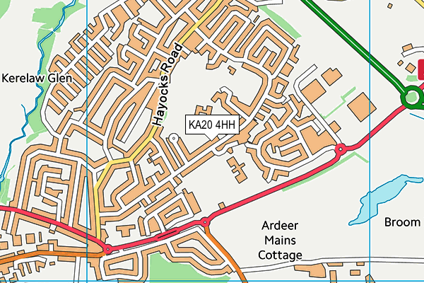 KA20 4HH map - OS VectorMap District (Ordnance Survey) KA20 4HH map - OS VectorMap District (Ordnance Survey)