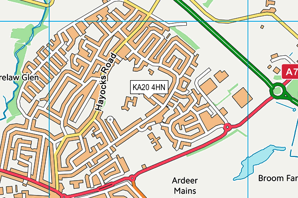 KA20 4HN map - OS VectorMap District (Ordnance Survey) KA20 4HN map - OS VectorMap District (Ordnance Survey)
