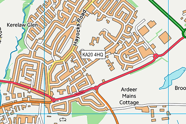 KA20 4HQ map - OS VectorMap District (Ordnance Survey) KA20 4HQ map - OS VectorMap District (Ordnance Survey)