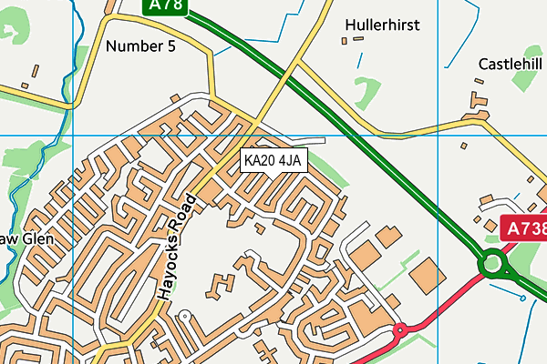 KA20 4JA map - OS VectorMap District (Ordnance Survey) KA20 4JA map - OS VectorMap District (Ordnance Survey)