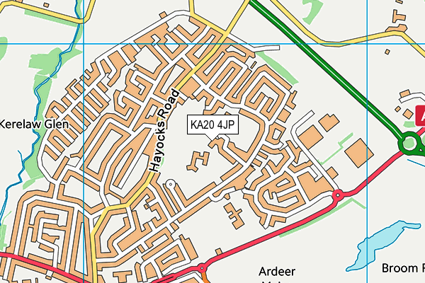 KA20 4JP map - OS VectorMap District (Ordnance Survey)
