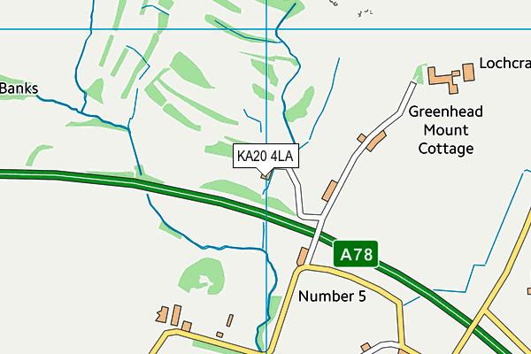 KA20 4LA map - OS VectorMap District (Ordnance Survey)