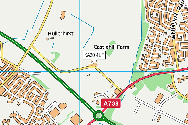 KA20 4LF map - OS VectorMap District (Ordnance Survey) KA20 4LF map - OS VectorMap District (Ordnance Survey)